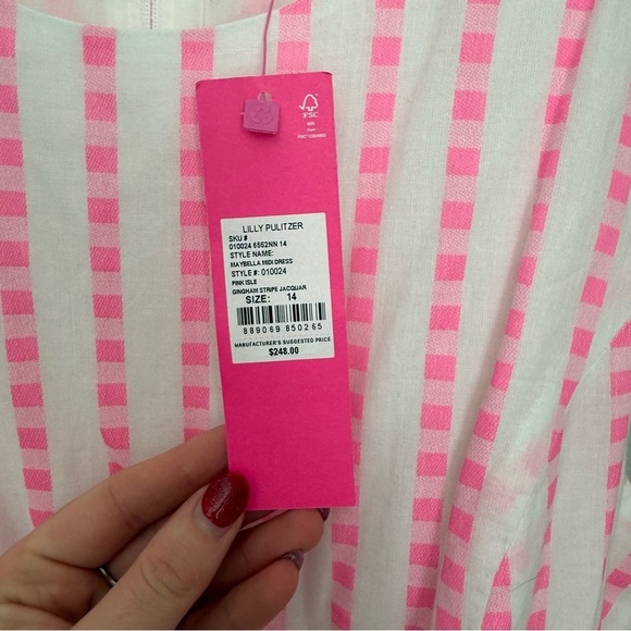 Lilly Pulitzer Maybella Midi Dress Size: 14 - Picture 9 of 16